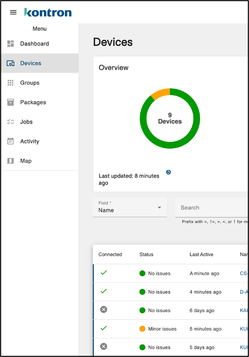 Device Management UI